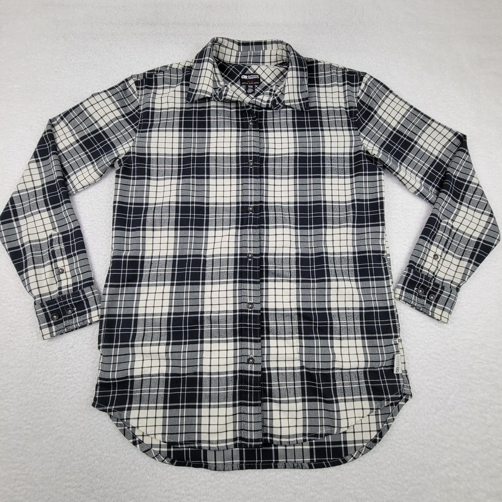 Outdoor Research Shirt Womens Medium Plaid Kulshan Flannel Long Sleeve Top